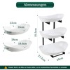 LIBWYS 3-Tier Plastic Fruit Bowl - Multi-Level Fruit Basket with