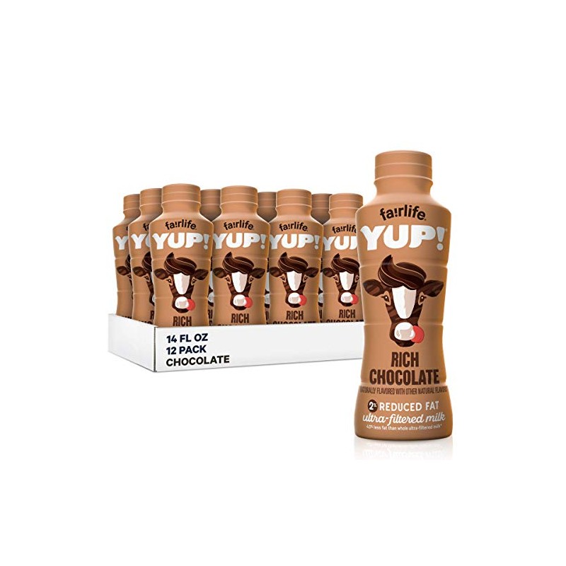 fairlife YUP! Low Fat, Ultra-Filtered Milk, Rich Chocolate Flavor, All
