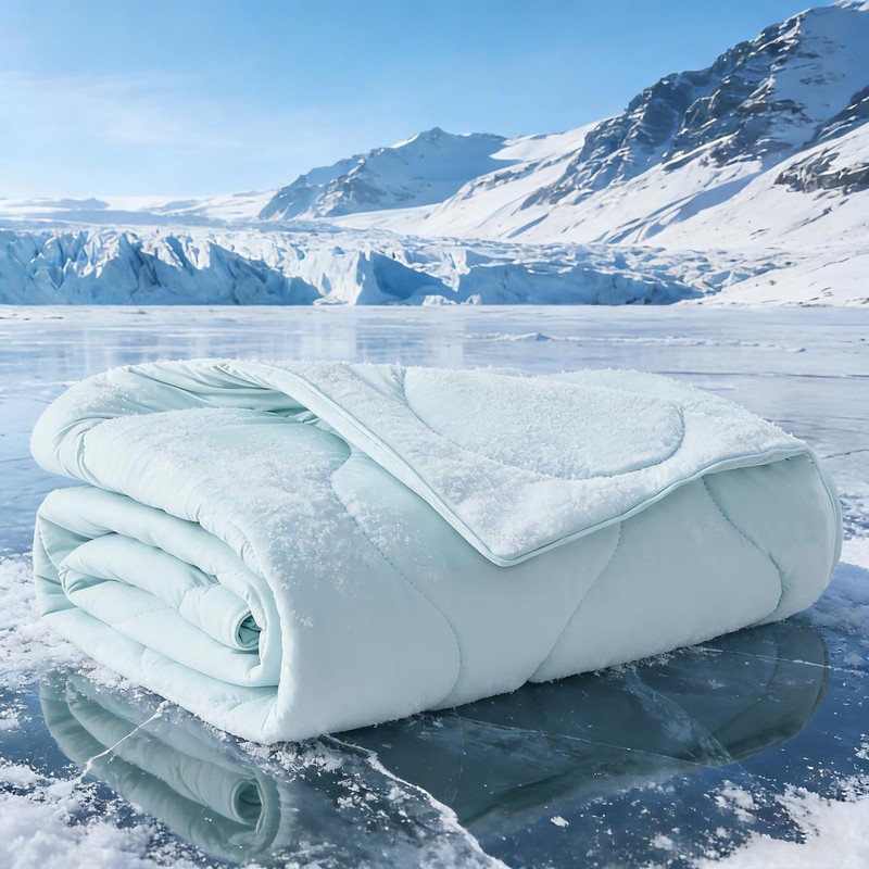 MIXJOY Cooling Blanket for Large Dogs Breathable, Dual-Sided Q-MAX>0.5, Lightweight
