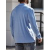 Men's Long Sleeve Polo Shirts with Pocket, Casual Classic Button