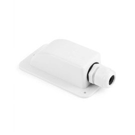 QWORK® 1 x Roof Duct IP68 Waterproof ABS Solar 1 Compartment Cable Guide for Solar Satellite Air Conditioning Caravan Boat White