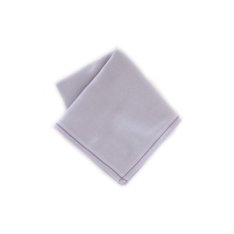 Sea Island Cotton (48 x 48 cm) Yarn-Dyed Handkerchief (Men's)