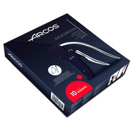 Arcos Accessories - Corkscrew Bottle Opener - Handle ABS and Made of Zinc Alloy + Elastomer Black and Silver Color