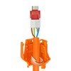BIGtec Hirose TM21 RJ45 Connector Network Connector 2 Pieces Orange
