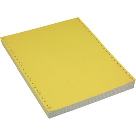 Staples Computer Paper 9.5 x 11-Inch, 2-Part 15 lbs. 100 Bright, White/Canary 1650-Sheets/CT (380482)
