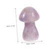 Outanaya Realistic Stone Mushroom Sculptures 4 Pack Mini Mushroom Statues
