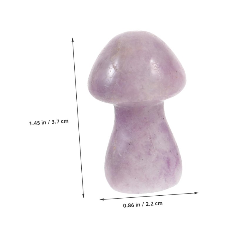 Outanaya Realistic Stone Mushroom Sculptures 4 Pack Mini Mushroom Statues
