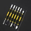 6-Piece Double-Ended Metal Pry Tool Set for Electronics Disassembly and