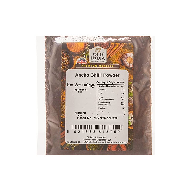 Old India Ancho Chilli Powder 100g