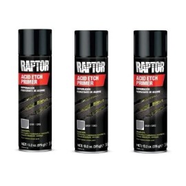 UPOL Raptor RAPTOR Etch Primer 1K Aerosol UPOL UP5023 13.2 Oz Gray (3 Pack)