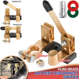 Unbranded Top Post Knife Blade Master Car Battery Disconnect Switch Power Shut Cut Off/