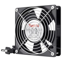 Wathai 1225 AC AXIAL Small Mini Muffin Exhaust Fan 110V 120V Dual Ball for DIY Cooling Ventilation Exhaust Projects 120mm x 25mm
