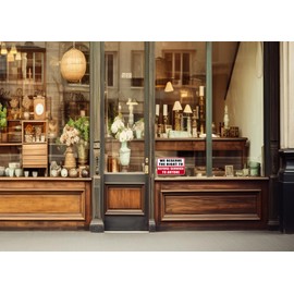 Rogue River Tactical Notice We Refuse The Right To Refuse Service To Anyone Sticker Set Sign Warning 10x6 Inch Vinyl Decal Indoor Outdoor Window Door Business Retail Store