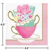 Creative Converting Floral Tea Party Teacup Napkins, 16 ct, Multicolor,