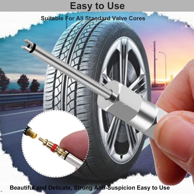 PUIBERS Magnetic Valve Core Removal Tool,Schrader Valve Stem Removal Tools