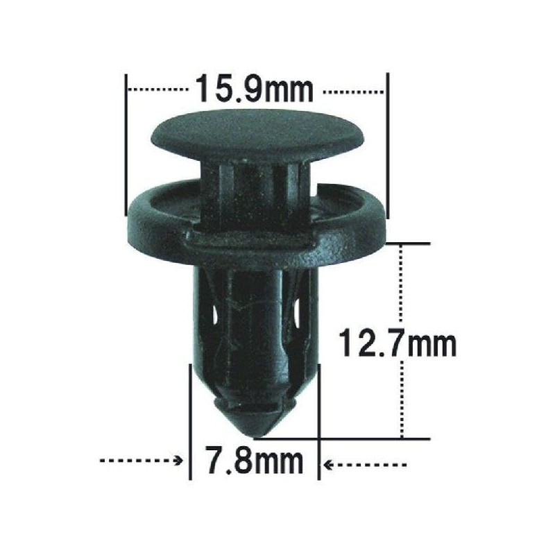 NCSW-004-10 Push Rivets / Interior Linings Clip Front Bumper for