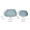 Baby Suction Plates Panda Shaped Powerful Suction Silicone Kid Suction