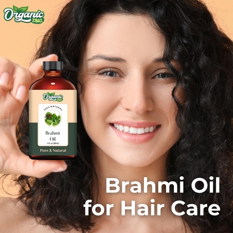 ORGANIC ZING Organic Zing Brahmi (Bacopa monnieri) Oil | Pure