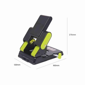 Hole Puncher Adjustable Spacing Metal Structure Double Hole Punch for A4/ A3 / A5/ A6 / B4 / B5 / B6 / B7 Paper