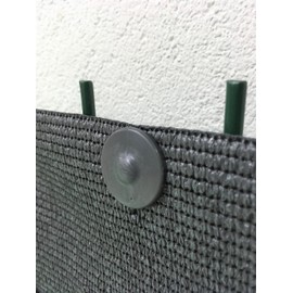 edenvista GRIPNET Clips for Garden Privacy net to Rigid Fence Panels (Wire Diameter 5mm (3/16'') | UV-Treated, 30 Pack, Color Anthracite Grey.