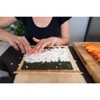 OBYJCA Sushi Mat Bamboo, Natural Bamboo Sushi Rolling Mat Sushi