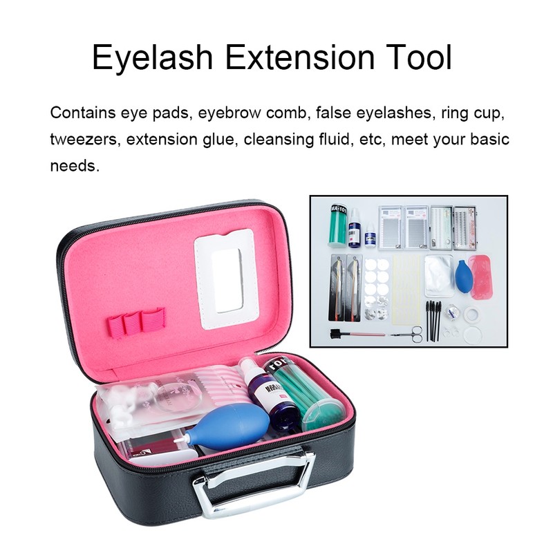 22Pcs Grafting Eyelash Set Eye Pads False Eyelash Tweezers Ring