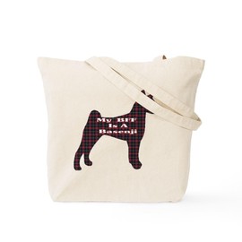 CafePress BFF Basenji Tote Bag Reusable Natural Beige Canvas Shopping Bag