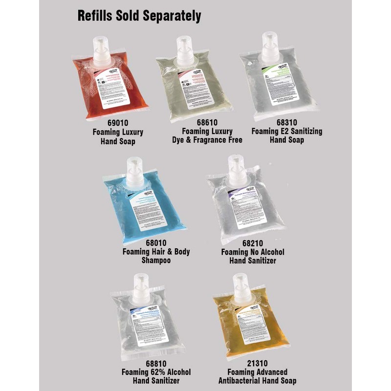 Designer Series SS001WH32 Manual Wall Mount Dispenser, Plastic, 1250 mL,