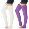 XEPST 2 Pairs Women's Long Winter Leg Warmers, Leg Warmers,