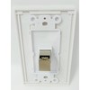 RiteAV CAT 6A 1 Port Shielded Cat6A 90 Degree Exit