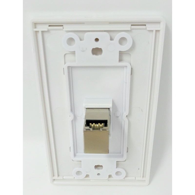 RiteAV CAT 6A 1 Port Shielded Cat6A 90 Degree Exit