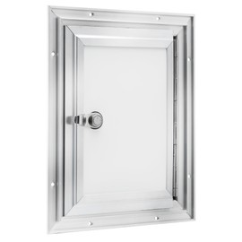 RecPro Square RV Baggage Door | Compartment Storage | RV Storage | Trailer Storage | Camper Storage (9" W x 12" H) | Made in America