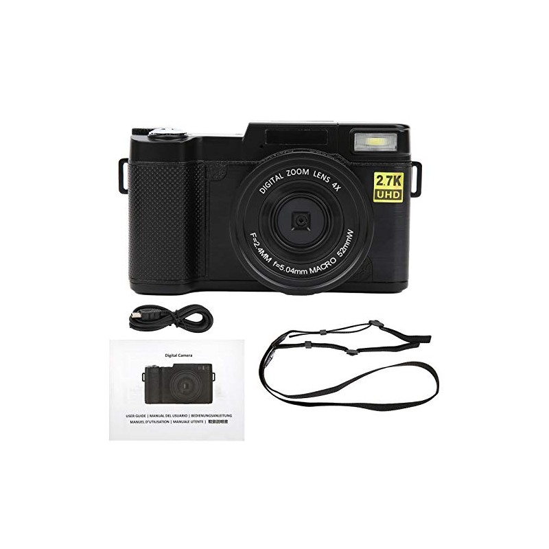 Cmara Digital SLR, Cmara Vlogging Full HD 2.7K, con Una