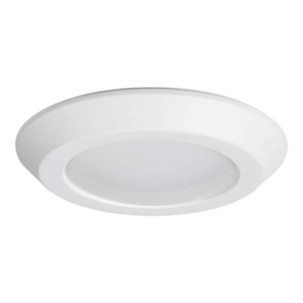 HALO BLD6089SWHR BLD 6 in. White Integrated Recessed Ceiling Light Trim at Selectable CCT (2700K-5000K), Title 20 Compliant LED Direct Mount, 6"