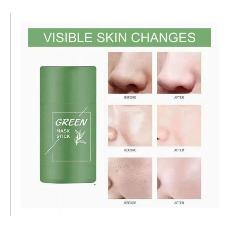 E-karly Kit Mask Stick Green Tea Cleasing + Stick Berenjena