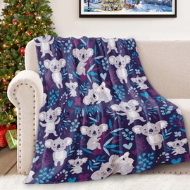 Koala Blanket for Girls Boys, Kids Koala Throw Blanket for Couch Bed Room Decor, Ultra Soft Koala Gift for Girls Boys 40 "x 50"