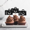 24PCS Camera Cupcake Toppers, Movie Themed Party Cupcake Toppers, Camera