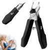 UrbanPulse Diagonal Nail Clipper, Stainless Steel, Shatterproof, Large Diameter Beveled