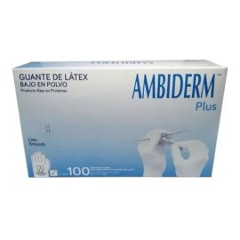 Ambiderm Guante De Latex Ambiderm Plus Caja Con 100 Piezas