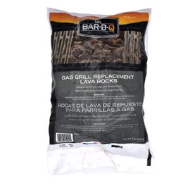 Mr. Bar-B-Q Natural Lava Rocks for Fire Pit | Lava Rocks for Gas Grills Charbroilers | Reduces Flare Ups | Even Heat Distribution | 7 Lb. Bag of Fire Pit Lava Rocks | 1 Pack