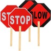ASelected 2 Pack Stop Slow Sign with Handle 13 inch