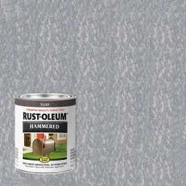 Rust-Oleum 7213502 Hammered Metal Finish, Silver, 1 Quart