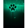 JAYXC HOME Set of 2 Clear Acrylic Dog Paw Solar