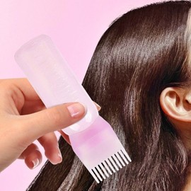 [Deopseok Deopseok] Hair Nutrient Treatment Empty Tube with Comb Brush Dispenser SN. Fine Tip Empty Bottle White 6ea