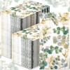 Spiareal 120 Pcs Greenery Paper Napkins 3 Ply Disposable Hand