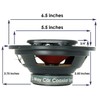 Pair of Audiobank 6.5" 400 Watt 3-Way Red Car Audio