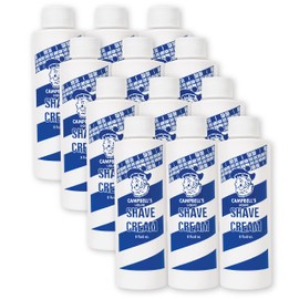 Campbell’s Liquid Shave Cream Lather, Barber Shaving Cream Lather, Professional Shaving Supplies and Products, 8 Ounces, (Pack of 12)