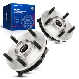 KAX 512360 Pair Rear Wheel Hub Bearing Compatible with 2008-2011 Dodge Grand Caravan,5 Lug W/ABS