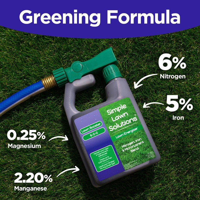 Commercial Grade Lawn Fertilizer with Iron- Liquid Fertilizer Spray- Nitrogen