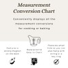 Kitchen Baking Measurement Conversion Chart Magnet | Must Have for